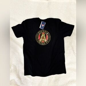 Fanatics Atlanta United FC Black Tee with Gold and Red Crest L Soccer ⚽️